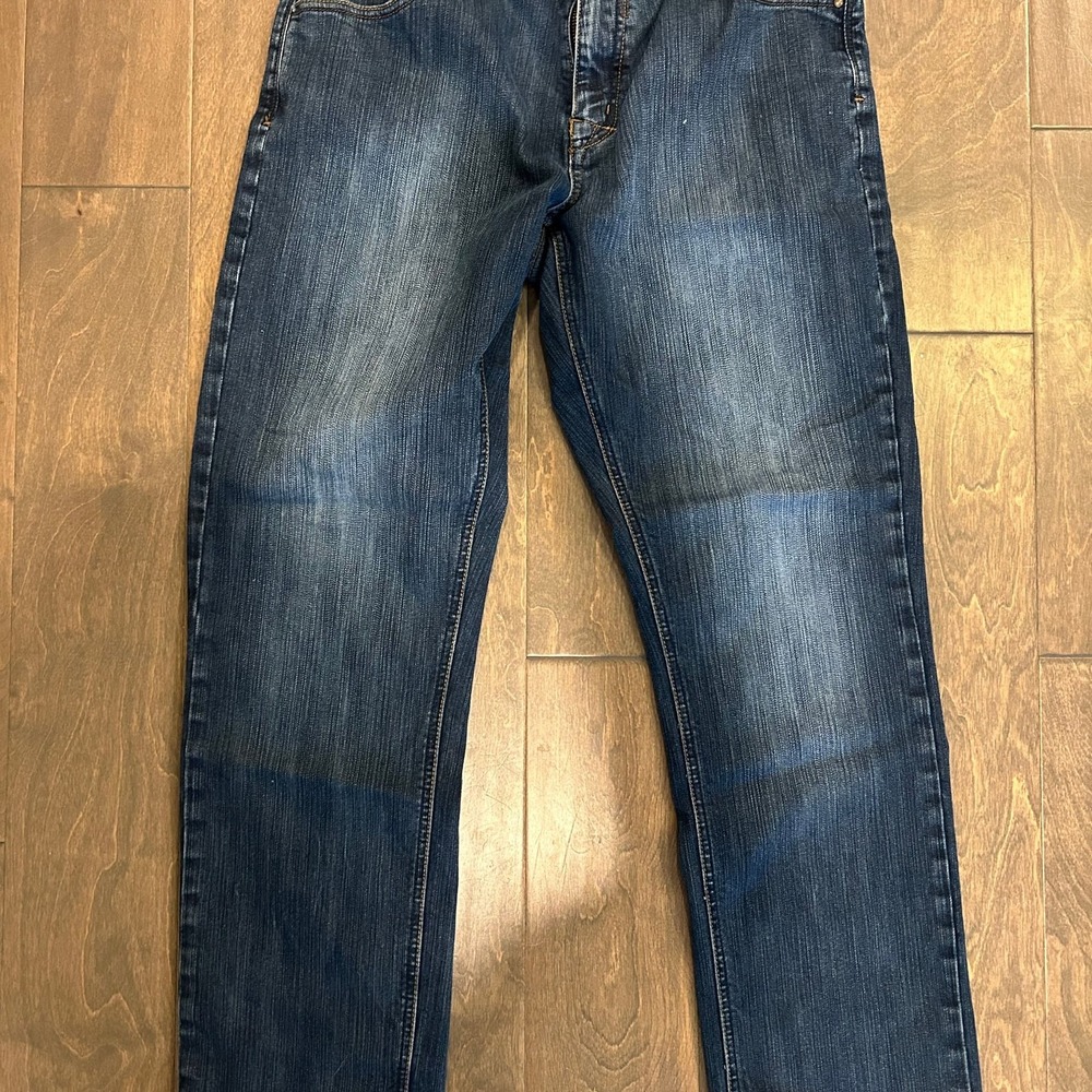 Marmot Men's Blue Straight Leg Denim Jeans 32w 29L